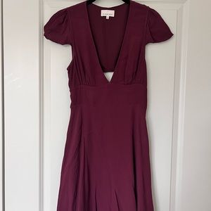 Aritzia open back mini dress